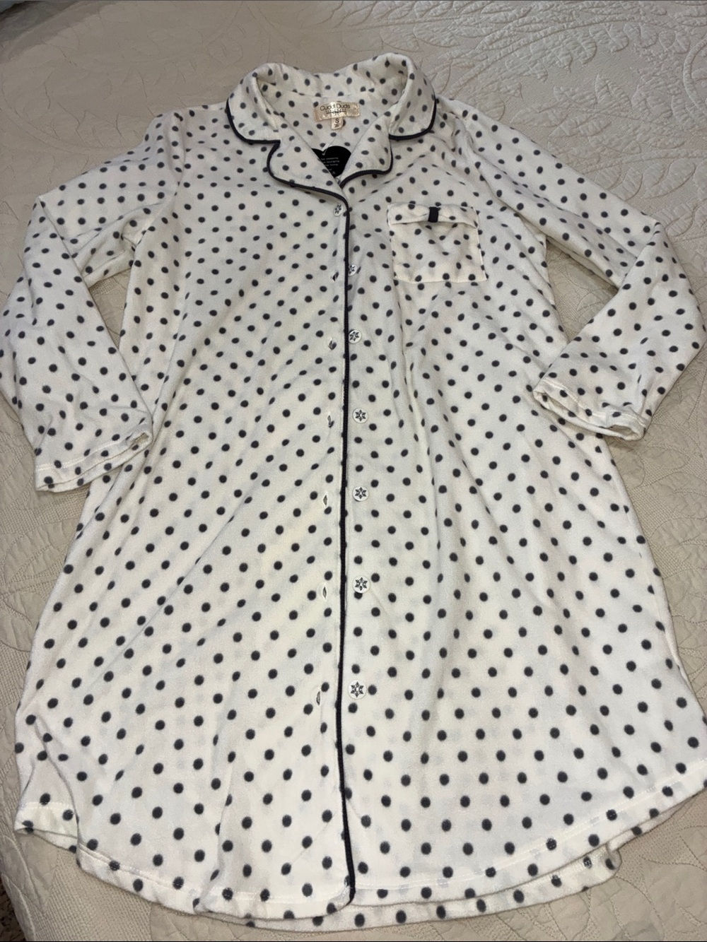 Cuddl Duds Fleece Robe or Nightshirt S